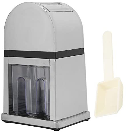 Manual Ice Crusher Handkurbel Mühelosen rasierte Eismaschine mit klarer Abdeckung, Edelstahlklingen, langlebige Blechlegierung für Home Bar Restaurant
