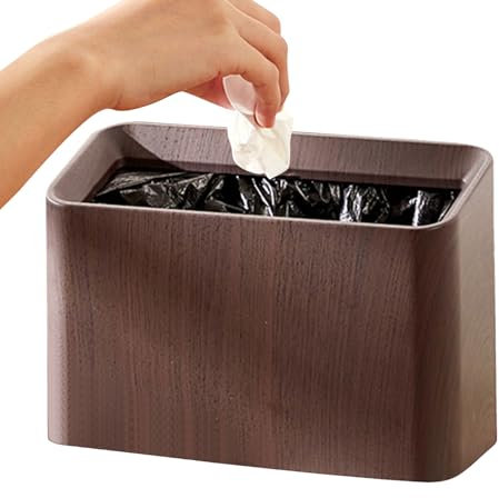 NevPuose Corbeille À Papier De Bureau | Corbeille À Papier De Table | Poubelle De Stockage De Bureau Design Compact Pour Le Salon, La Salle De Bain, La Voiture, La Cuisine