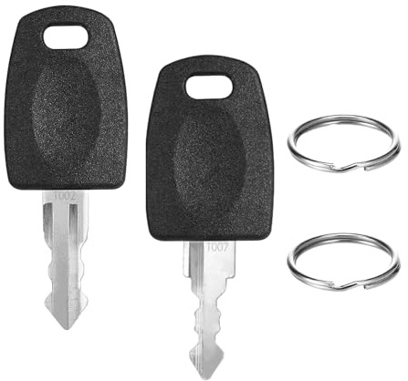 Cadenas Valise TSA 2 Clés – Bamyli Jeu de Clés Passe Partout Universelles pour Samsonite, Compatible TSA007 TSA002, Serrures de Bagages avec Porte-Clés Inclus