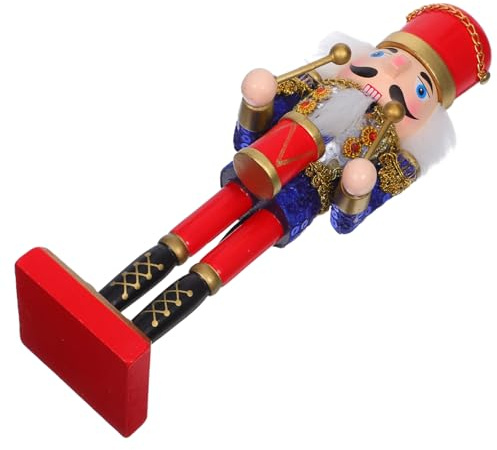 VALICLUD Wooden Nutcracker Soldier Ornament Christmas Table Decoration Vibrant Handcrafted Xmas Fireplace Figure Traditional Holiday Puppet