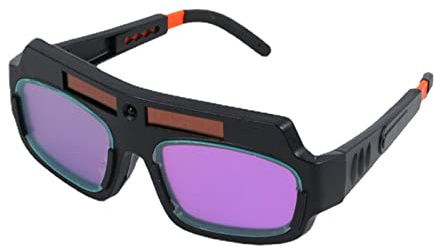 Lodoot Professionelle Schweißbrille mit automatischer Verdunkelung, Augenschutz, PC-Linse, Schweißerbrille, hochempfindlich, effiziente PC-Brille