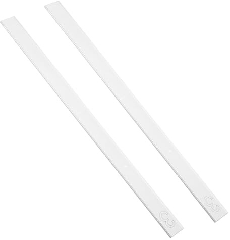 TOYANDONA Righello Acrilico Spessore Biscotti 3mm 30cm, Set 2 Pezzi per Misurazione Precisa Pasta Stesa e Lisciatore Biscotti, Utensile Cucina per Cottura e Pasticceria Fai da Te