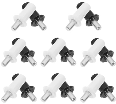 Kisangel 16 Pièces Goupille de Volet Intérieur en Abs et Acier Inoxydable, Outil Pratique pour Réparation de Persiennes Ressort de Porte Pliable, Gain de Place Assuré
