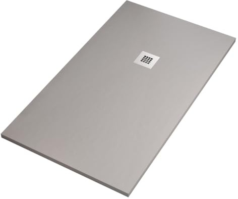 OLIMPO DOCCE - Piatto doccia in marmo resina Grigio Chiaro pietra cemento P