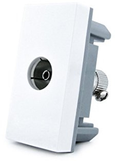 Interruptor de luz Livolo táctil de cristal, enchufes, conmutador, etc., en blanco (TV 1/2-11)