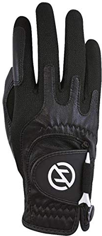Zero Friction Men's Cabretta Elite Golf Gloves, Universal-Fit One Size, Black