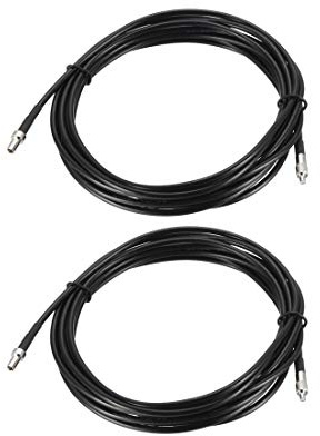 sourcing map TS9 Male to TS9 Female RF Coaxial Cable RG174 Jumper Cable 16.4 Ft 2pcs