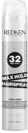 Redken Max Hold Neutral Hairspray 32 | Extreme Maximum High Hold Hairspray | Long-Lasting Lift & Frizz Control | For All Hair Types | Neutral Fragrance