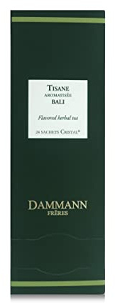 Dammann Tisane Bali - Tisane aromatisée avec notes douces et citronnées, 24 sachets cristal - Dammann Frères