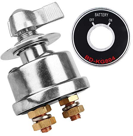 RUIZHI Batterietrnschalter 12V Hauptomabschaltung Hohstrom Battery Switch rfür Fahrzeug Boot Auto