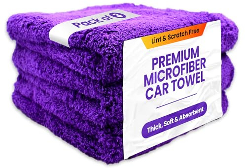 CA Detailing Toallas De Microfibra Para Coche, Paquete De 3 Paños Absorbentes Extragrandes, 650 G/M², 40 X 40 Cm, Perfectas Para Detalles Del Coche, Hogar Y Secado