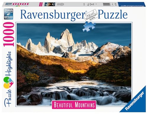Ravensburger Puzzle 17315 - Fitz Roy, Patagonien - 1000 Teile Puzzle, Beautiful Mountains Kollektion, für Erwachsene und Kinder ab 14 Jahren