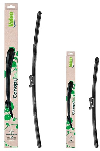 VALEO Canopy - Ein Wischerblatt Set hergestellt aus natürlichen und recycelten Materialien - CAN76+CAN26 - Vorne - Längen: 600mm+400mm - (2erPack)