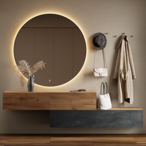 Planetmöbel Flur Möbel Garderobe 2X 160 cm Hängeschrank | Kompaktgarderobe, Garderobenschrank mit Klappe, Dielenschrank mit Stauraum, Wandgarderobe hängend / stehend, Soft-Open, gold