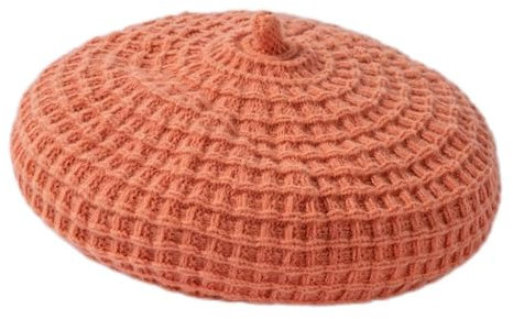 RajoNN Hüte Retro warme gestrickte Damenmütze gestrickte Baskenmütze Pullover Mütze vielseitige Freizeitmütze Malermütze