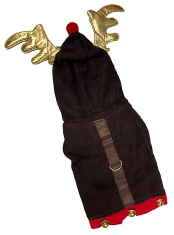 Beavorty Weihnachtsparty Hundekleidung Cosplay Haustierkleidung Für Hunde Winterkleidung Bequeme Kleidung Für Welpen Mit Reißverschluss Einfach Anzuziehen