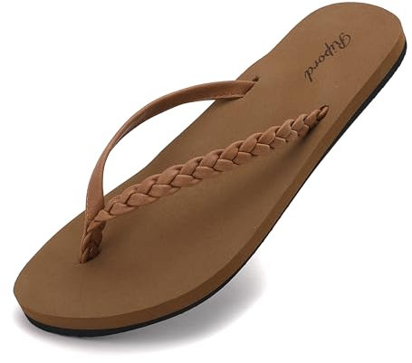 Ripord Damen Zehentrenner Flip Flops Sandalen Weicher Komfort Größe
