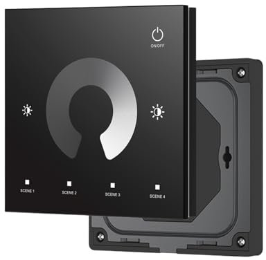 DC12V 24V 36V LED Dimmer PWM Wireless RF 2.4G Regolazione della luminosità Touch Interruttore di controllo remoto Luce LED monocromatica V1(Color:1-Zone TW1-B)