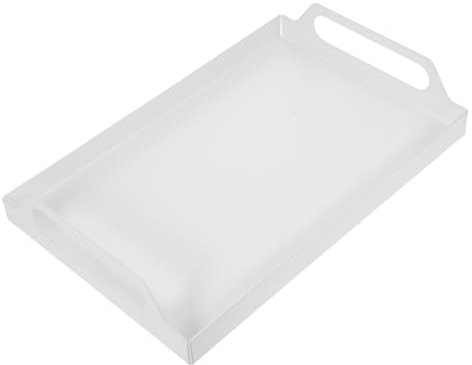 IMIKEYA 1 Pc Bandeja Rectangular Bandeja De Servicio con Asas Plato De Frutas De Postre Bandeja De Bocadillos Bandejas De Bocadillos Plato De Queso Bandeja De Queso Frutero Planchar