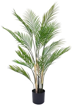 IlGruppone Pianta Finta Da Interno Artificiale Grandi Varie Altezze 100/150/180 Cm Artificiali Vari Modelli Modellabili Decorazioni Casa Ufficio - Palma - Altezza 100cm