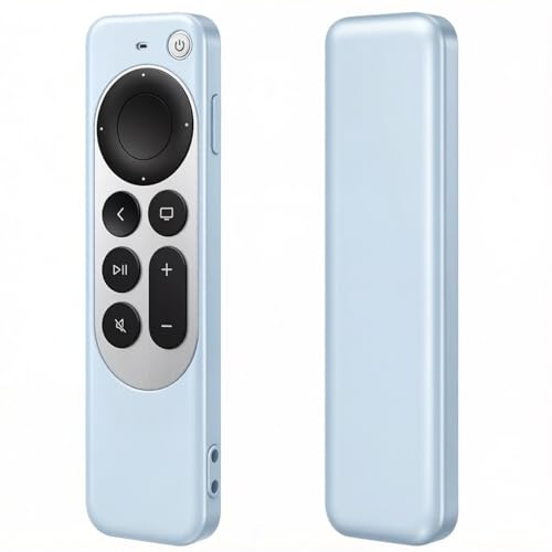 Protective Case for Apple TV Siri Remote - Silicone Remote Cover for Apple TV 4K / HD Siri Remote Controller (2nd Gen / 3rd Gen) - Blue