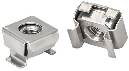 10 Stück M4 M5 M6 M8 Verzinkung / 304 Edelstahl Stahl Quartett Schwimmmutter Kassette Elastische Gehäusekarte Käfigmuttern(ZN-NI(10pcs),M4)