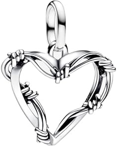 PANDORA ME 793449C00 - Ciondolo a forma di cuore con medaglione in argento Sterling, compatibile con ME e Moments, 3x17x18,6 mm, Argento sterling, Nessuna pietra preziosa