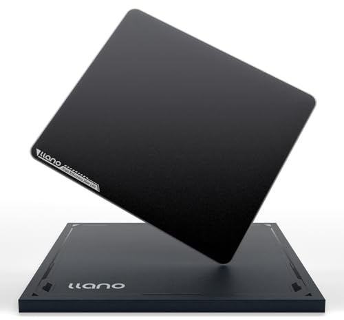 llano Glas Gaming Mauspad für Esports Game Special, Gehärtetes Glas | 3mm Thick, Hochpräziser Oberfläche, Rutschfeste Unterseite, Leicht zu reinigen Staubtuch, 17.7 x15.8, Large size