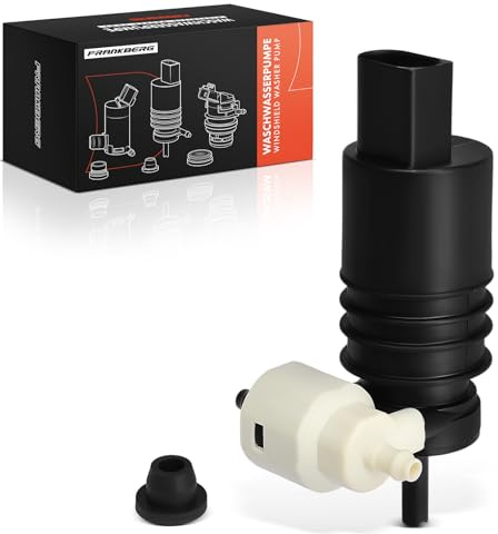 Frankberg Scheibenwaschpumpe Waschwasserpumpe Scheibenreinigung Vorne 2-Polig Kompatibel mit Passa.t Variant 3G5 CB5 Golf IV 1J1 Polo 6C1 6R1 Golf VI 5K1 Replace# 1J6955651