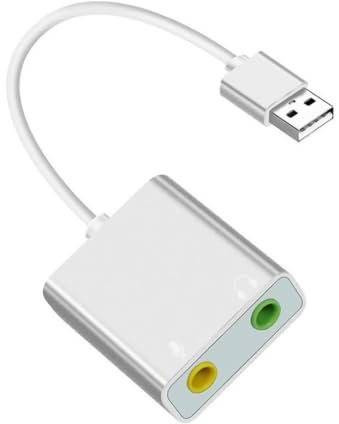 USB Sound Adapter External Card For PC And Laptop Microphones To 3.5mm(1/8inch)