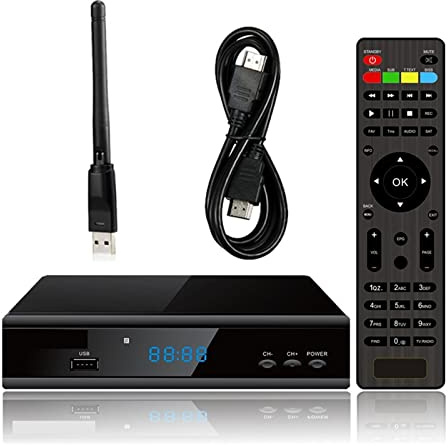 ZKLGS Digital Sat Finder DVB-S2X DVB-S2 Récepteur Satellite Internet Récepteur de télévision par Satellite H265 HEVC Multi Stream T2-MI DVB S2 Dish Sat Finder(WiFi)