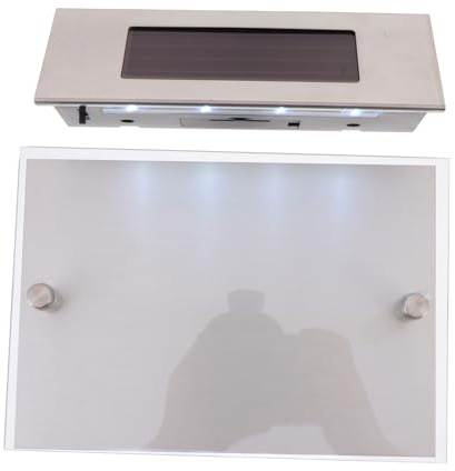 CLISPEED Lampada Solare da Muro con Numero Civico LED Luci per Esterni Crepuscolare Facile Installazione Materiali Resistenti e Sicuri