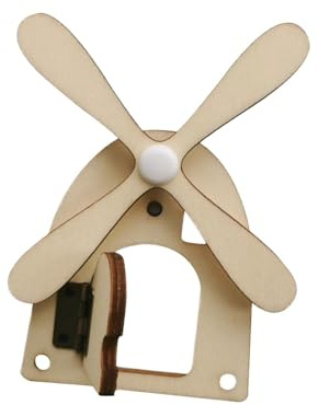KiBcsLic Sensory Board Parts Busy Board DIY Accessories Wooden Sensory Board Lock Skills Training for House Girls Kids, windmill