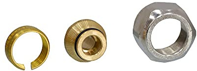 Viega Raxofix Verschraubung an Eurokonus, 16 mm x 3/4G, Mod. 5381.5, vernickelt