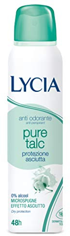 Set 12 LYCIA Deodorante Spray TALCO 48H 150 Ml. Cura del corpo