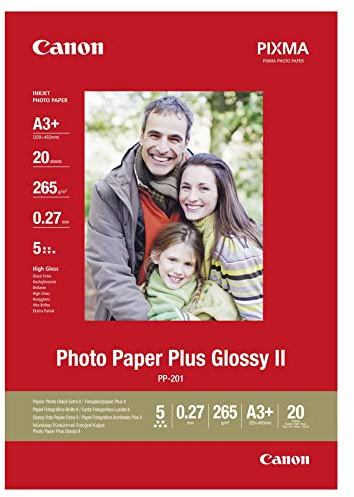Canon PP-201 Glossy II Fotopapier Plus glänzend A3+ 329x423mm 260 g/m² - 20 Blatt