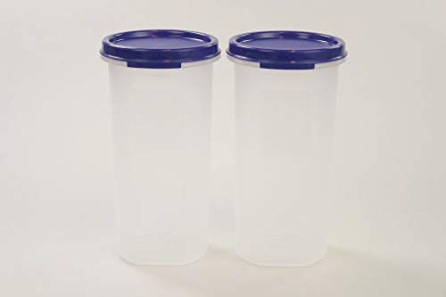 TUPPERWARE Circular 650 ml blau (2) Deko Back Zauber Dose für Kaffee Pads Vorrat