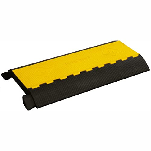 Arnocanali - Canal pasacables cuadrado 500x75 mm 3 scomparti da 65x65mm negro/amarillo