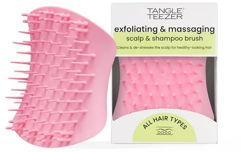 Tangle Teezer|Esfoliante e massaggiatore del cuoio capelluto | Disintossica il cuoio capelluto e riduce gli accumuli | Ideale per capelli bagnati o asciutti | Bella Rosa