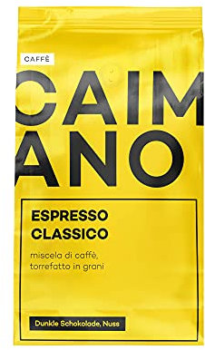 CAIMANO® Espresso Classico (1kg) Ganze Espressobohnen - Ideal Für Siebträger & Kaffeevollautomaten - Arabica/Robusta - Wenig Säure - Nussig, Schokoladig