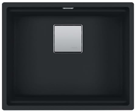 FRANKE Kubus 2 KNG 110-52 Black Matt - 12613 - Fregadero de granito (46,0 x 56,0 x 20,0 cm)