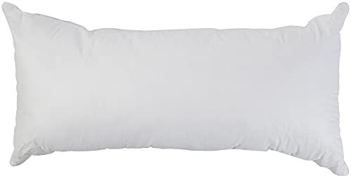 Newgen Medicals Kopfkissen: 2in1-Wasserkissen mit Flauschiger Faserfüllung, Baumwollbezug, 40x80cm (Nacken-Kissen, Rückenschläfer-Kissen, Bettwäsche)