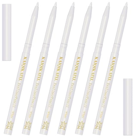 KAIQIKAIXI 5 White Eyeliner Pen, Eyebrow Pen,Eye Shadow Pencil , Lip Line Pen, Eyelid Pad, Pencil Makeup Set Tool