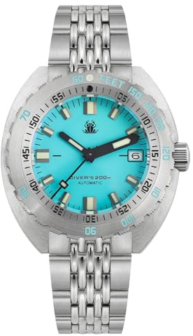 TACTICAL FROG 43 MM Automatic Watch Sapphire Crystal Luminous NH35A Movement 300T Diving Watches for Men 20 ATM Waterproof