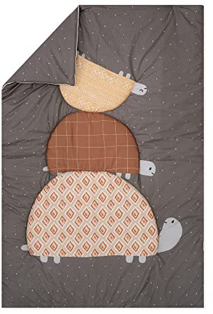 Julius Zöllner Coperta per gattonare bio | Dimensioni 95 x 135 cm | Made in Germany | 100% cotone biologico | Oeko-Tex Standard 100 | Tartarughe