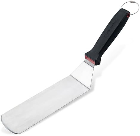Spatola per arrosti Presist angolata – Spatola in acciaio inox per girare e servire – Ottimo accessorio per barbecue – Spatola ideale come spatola da padella, paletta per hamburger o paletta per