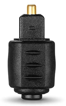 OURECO Adattatore Audio Jack Ottico 3.5mm Femmina Jack to Digital Toslink Spina Maschile per Amplificatore Cavo Audio Ottico