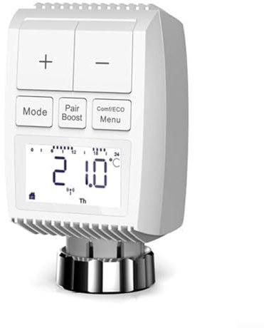 Écran LCD et LED, Thermostat Programmable TRV Connecté, Actionneur de Vanne de Radiateur, Contrôleur de Température, Contrôle les Tuyaux dans les Systèmes de Chauffage au Sol
