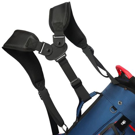 Wezalget Golftaschengurte | Verstellbarer Golftaschen-Schultergurt, Ersatz, wasserdicht, doppelte Schulter-Rucksackgurte, Golf-Zubehör – Taschengurt für Golf-Rucksack