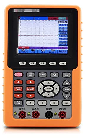 KOZWAY Oscilloscope, Oscilloscope Couleur de Poche VC2060 Canal Unique 60MHz avec Fonction multimètre